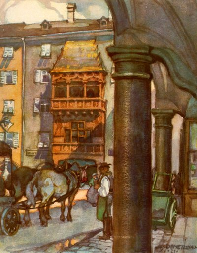 Das Goldene Dachl, Techo Dorado, c1929 de Unbekannt