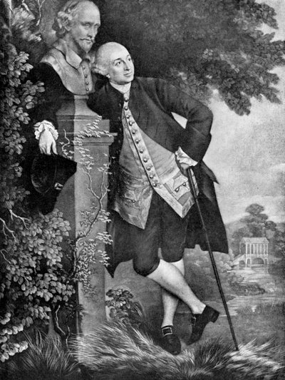 David Garrick 1717-1779, actor inglés, dramaturgo, gerente y productor de teatro, 1905 de Unbekannt