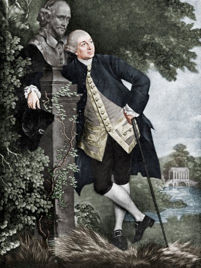 David Garrick 1717-1779, actor, dramaturgo, gerente y productor teatral inglés, 1905 de Unbekannt
