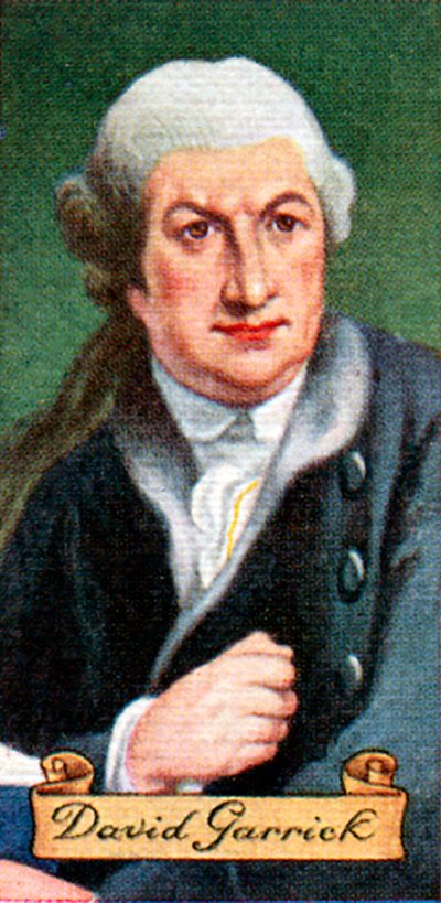 David Garrick, tomado de una serie de tarjetas de cigarrillos, 1935 de Unbekannt