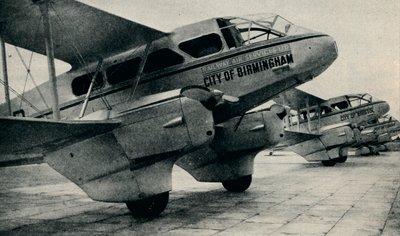 Avión De Havilland DH89 utilizado en algunas de las rutas del Railway Air Service, c1934 c1937 de Unbekannt