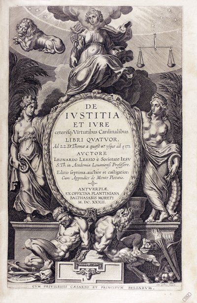 De iustitia et iure de Leonardus Lessius, 1632 de Unbekannt