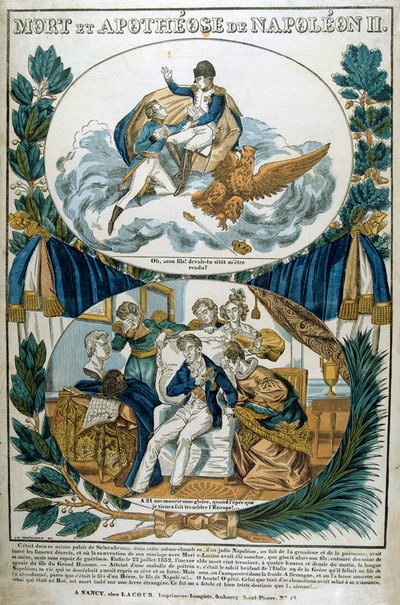 Muerte y Apoteosis de Napoleón II, siglo XIX de Unbekannt