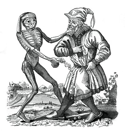 La muerte y el judío, un episodio de la Danza de la Muerte de Unbekannt