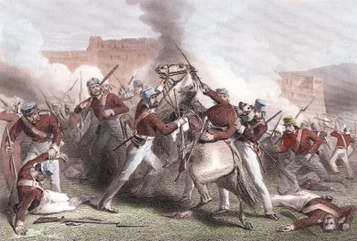 Muerte del Brigadier Adrian Hope, Motín Indio, 15 de abril de 1858 de Unbekannt