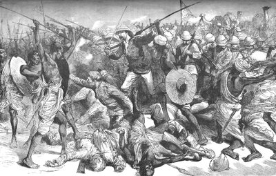 Muerte del Coronel Burnaby, c. 1885 de Unbekannt