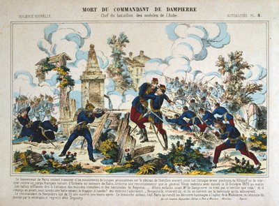 Muerte del Comandante de Dampierre, Sitio de París, Guerra Franco-Prusiana, 13 de octubre de 1870 de Unbekannt
