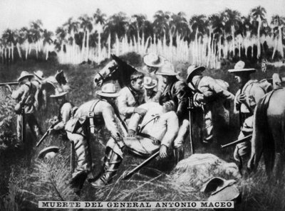 Muerte del General Antonio Maceo, 1896 de Unbekannt