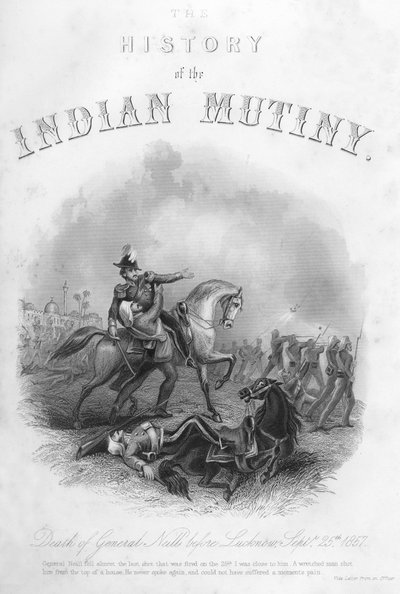 Muerte del general Neill antes de Lucknow de Unbekannt