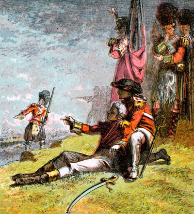 Muerte del General Wolfe, 1759 c1850s de Unbekannt