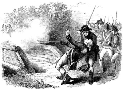 Muerte de Isaac Davis, 1775 c1880 de Unbekannt