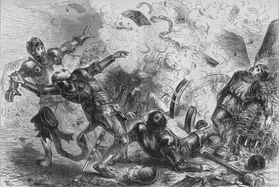 Muerte de Jacobo II de Escocia, c. 1880 de Unbekannt