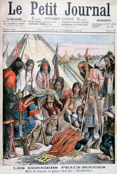 Muerte de Joseph, jefe de los Nez-Perce, 1904 de Unbekannt