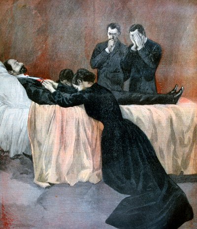 Muerte de Marie François Sadi Carnot, Presidente de la Tercera República Francesa, 1894 de Unbekannt