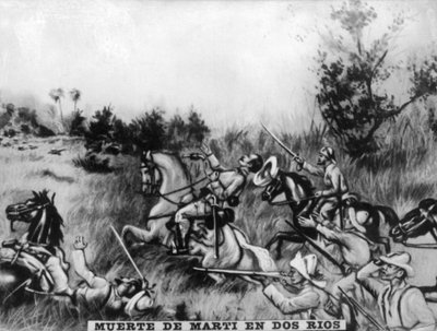 Muerte de Martí en la batalla de Dos Ríos, 1895, años 1920 de Unbekannt