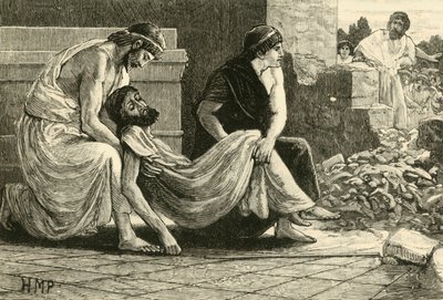 Muerte de Pausanias, 1890 de Unbekannt