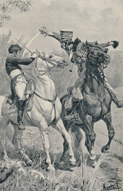 Muerte del Príncipe Luis en Saalfeld, 1806, 1896 de Unbekannt
