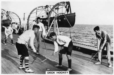 Hockey en cubierta a bordo del acorazado HMS Nelson, 1937 de Unbekannt