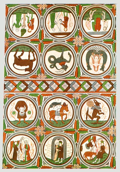 Decoración en la Iglesia Vieja de Stora Råda, Västra Götaland, Suecia, 1928 de Unbekannt