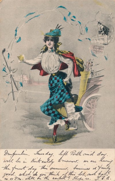 Golfista femenina decorativa 1, c1904 de Unbekannt