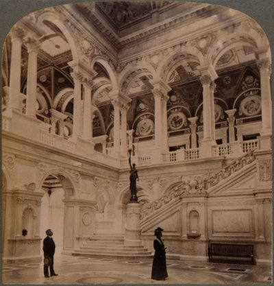 Esplendores decorativos del Vestíbulo de Entrada de la gran Biblioteca del Congreso, Washington, EE.UU. de Unbekannt