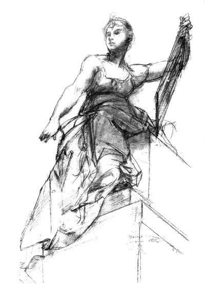 Estudio decorativo para La Apoteosis de la Ley, c1880-1882 de Unbekannt