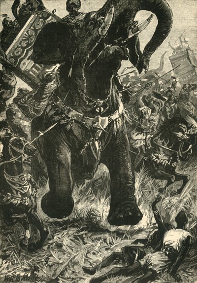 Derrota de Porus por los macedonios de Unbekannt