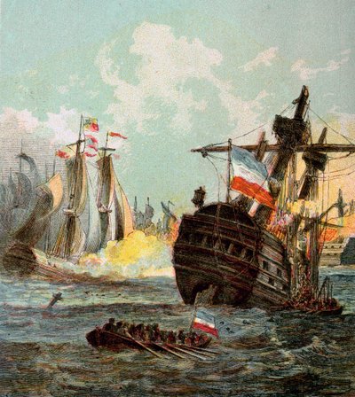Derrota de la Flota Holandesa, 1666 de Unbekannt