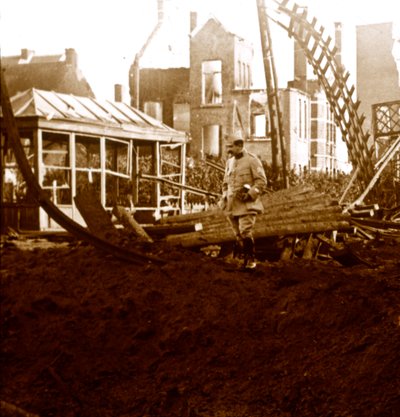 Estación de Deinze, Flandes, Bélgica, c1914-c1918 de Unbekannt