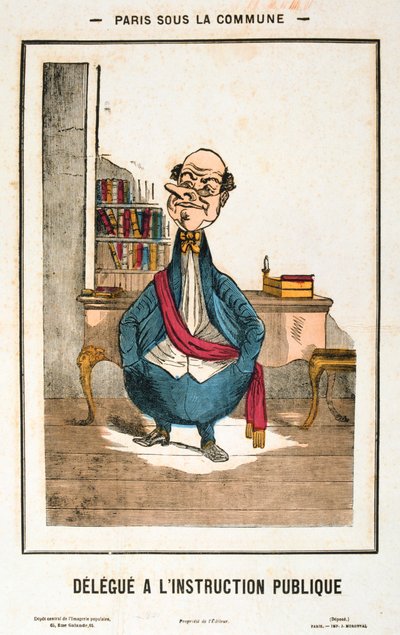 Delegado a la Instrucción Pública, Comuna de París, 1871 de Unbekannt