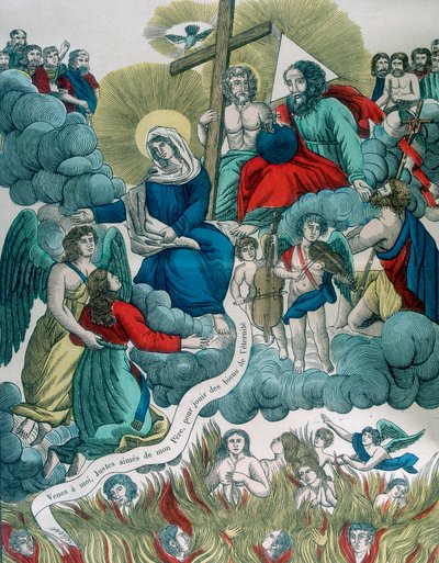 Liberación de almas del Purgatorio, siglo XIX de Unbekannt