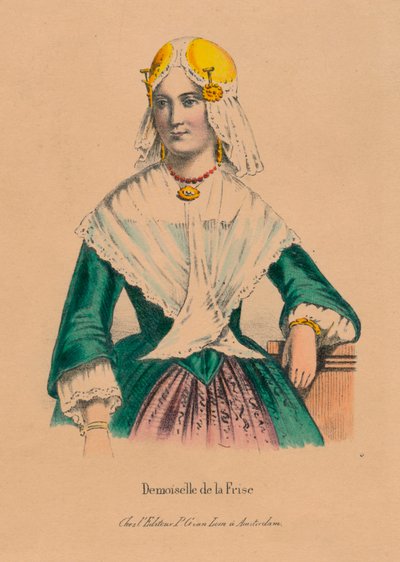 Demoiselle de la Frise, años 1850 de Unbekannt