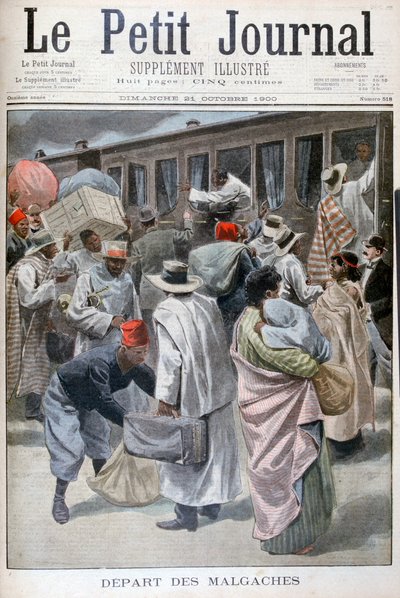 Salida de los Malgaches, Exposición Universal de 1900, París, 1900 de Unbekannt