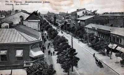 Calle Deribasovskaya, Odesa, Rusia, mediados del siglo XIX de Unbekannt