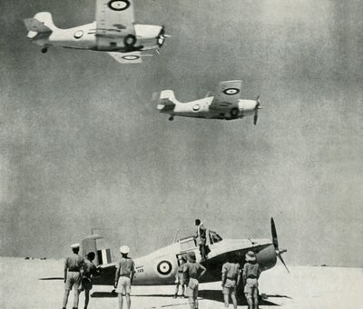 Escuadrón del desierto - aviones de la Flota Aérea durante la Segunda Guerra Mundial, c1943 de Unbekannt