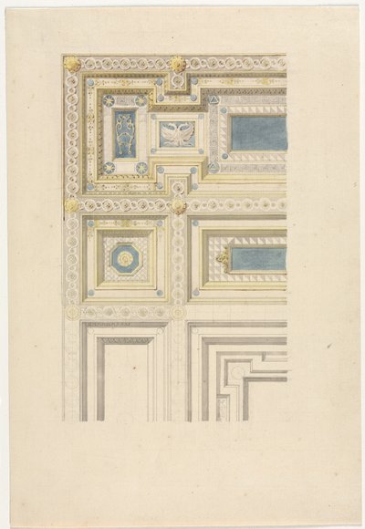 Diseño para techo ornamental, siglo XIX de Unbekannt
