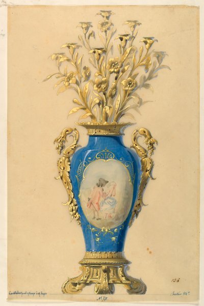 Diseño para un candelabro de Unbekannt