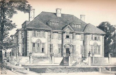 Diseño para una casa en Hampstead por C. H. B. Quennell, c1913 de Unbekannt