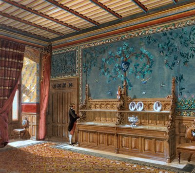 Diseño para un interior, 1868 de Unbekannt
