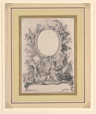 Diseño para el marco del retrato de Carlos III, Rey de España de Unbekannt