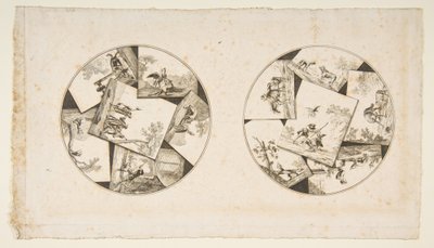 Diseños para Placas Tomados de las Ilustraciones de Oudry para las Fábulas de La Fontaine, después de 1755 de Unbekannt