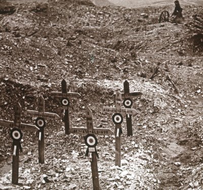 Batería destruida, Fuerte Vaux, norte de Francia, c. 1914-c. 1918 de Unbekannt