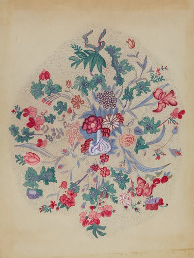 (detalle) de Colcha Apliqué de Unbekannt