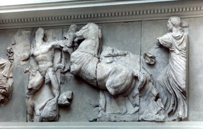 Detalle del Gran Friso del Altar de Pérgamo, 180-159 a.C. de Unbekannt