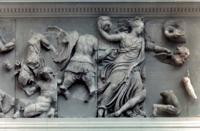 Detalle del Gran Friso del Altar de Pérgamo de Unbekannt