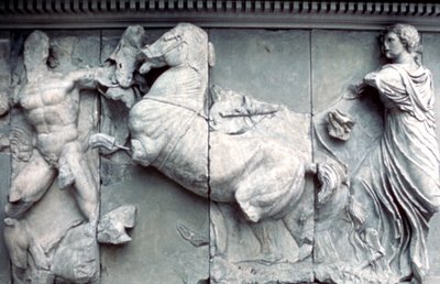 Detalle del Gran Friso del Altar de Pérgamo, 180-159 a.C. de Unbekannt