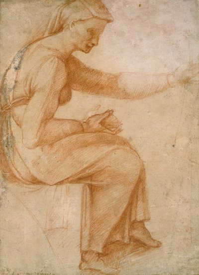 (detalle) del techo de la Capilla Sixtina, 1508-1512 de Unbekannt