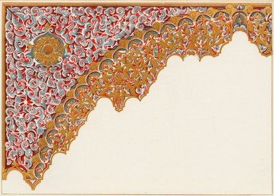 (detalle) de un arco. Pórtico del Patio de los Leones, 1907 de Unbekannt