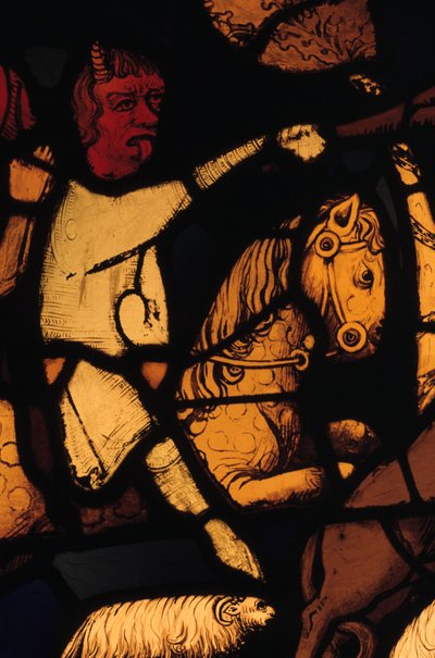 Diablo en un caballo (detalle) de Unbekannt
