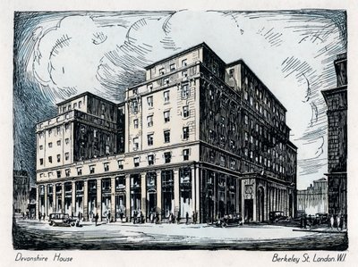 Casa Devonshire, Berkeley Street, Londres, c1910-1929 de Unbekannt